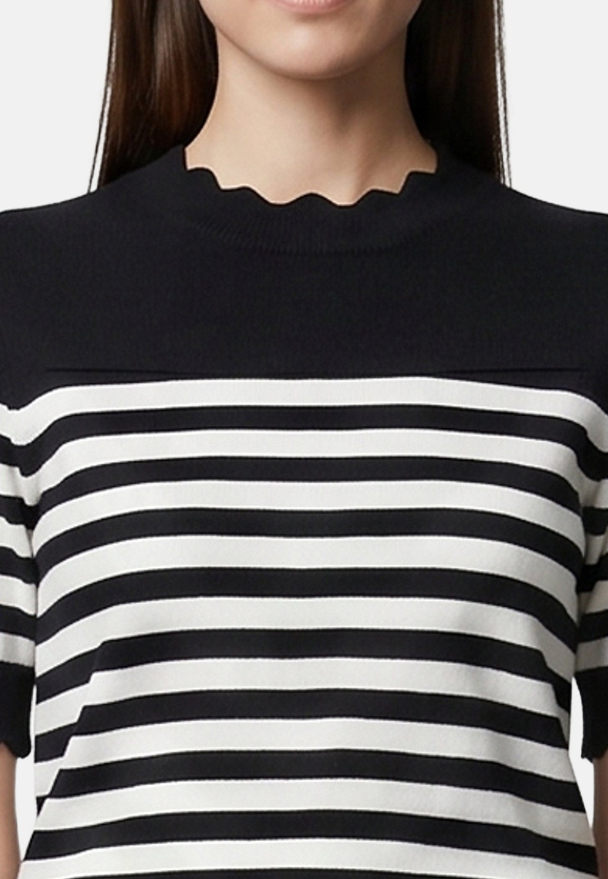 T-shirt in Viscosa Nero