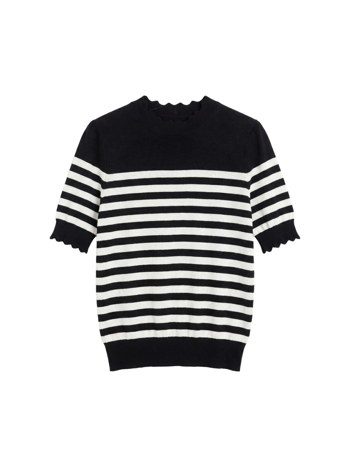 T-shirt in Viscosa Nero