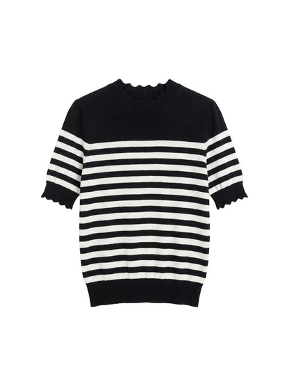 T-shirt in Viscosa Nero