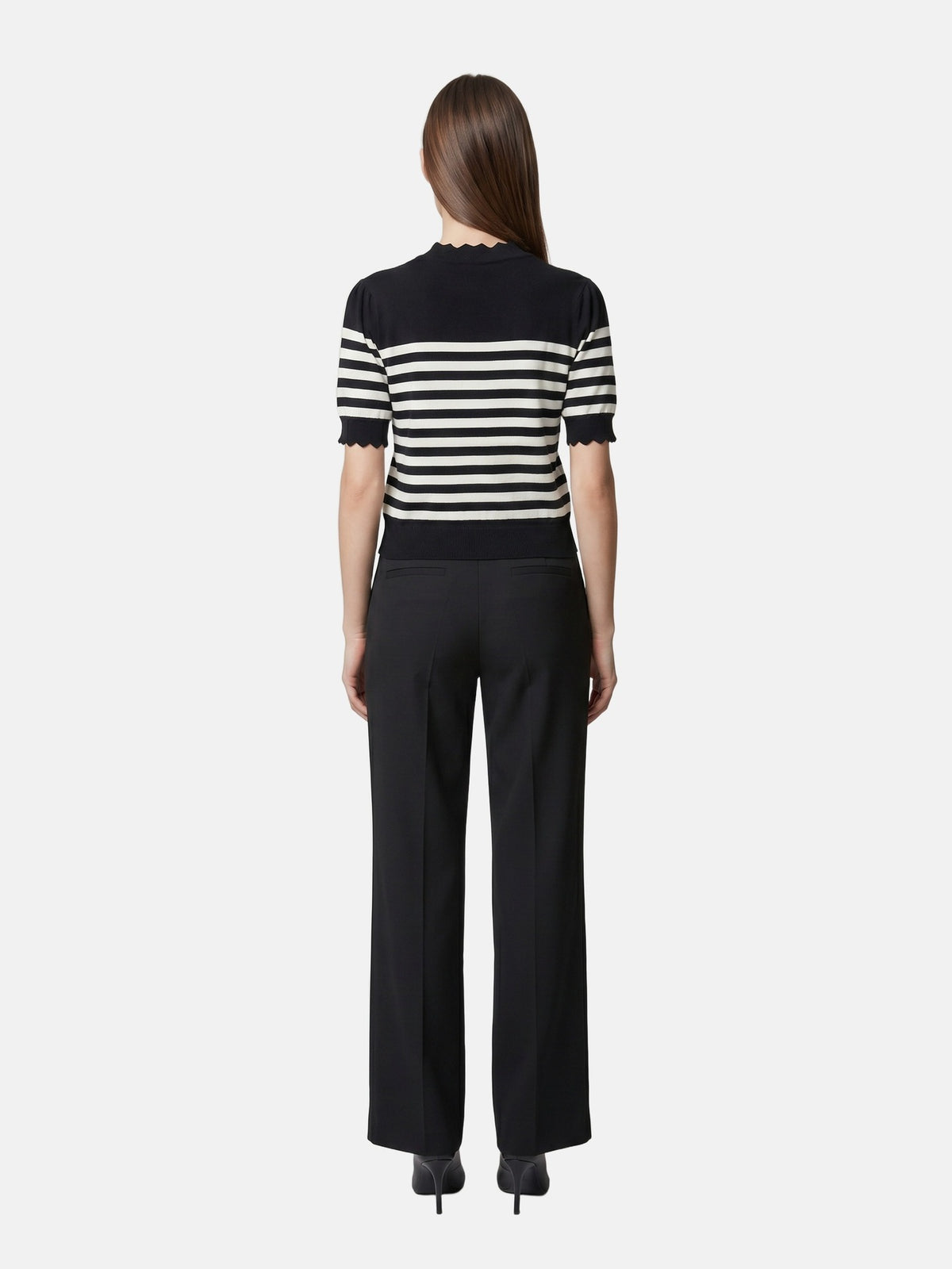 T-shirt in Viscosa Nero