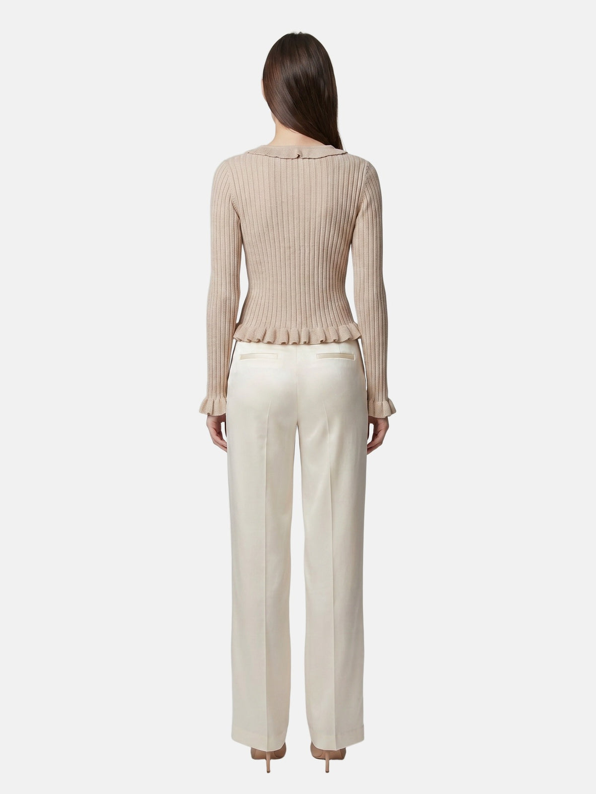 Blusa in Poliestere Beige