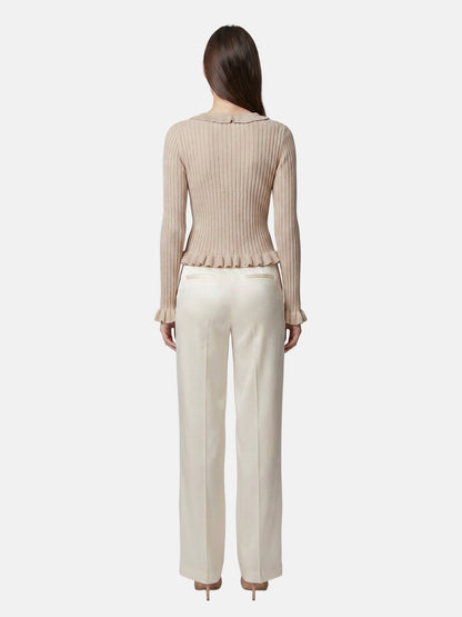 Blusa in Poliestere Beige