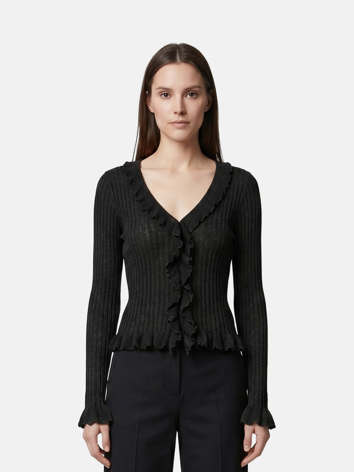 Blusa in Poliestere Nero