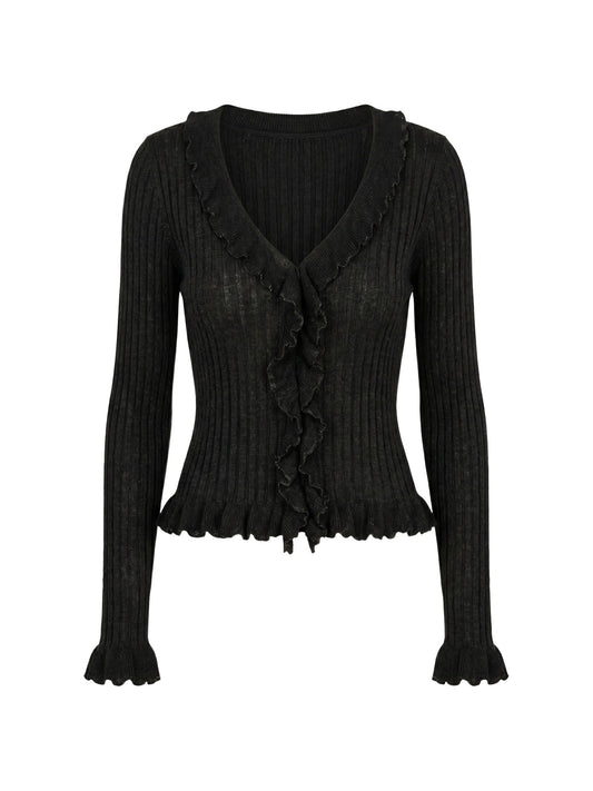 Blusa in Poliestere Nero