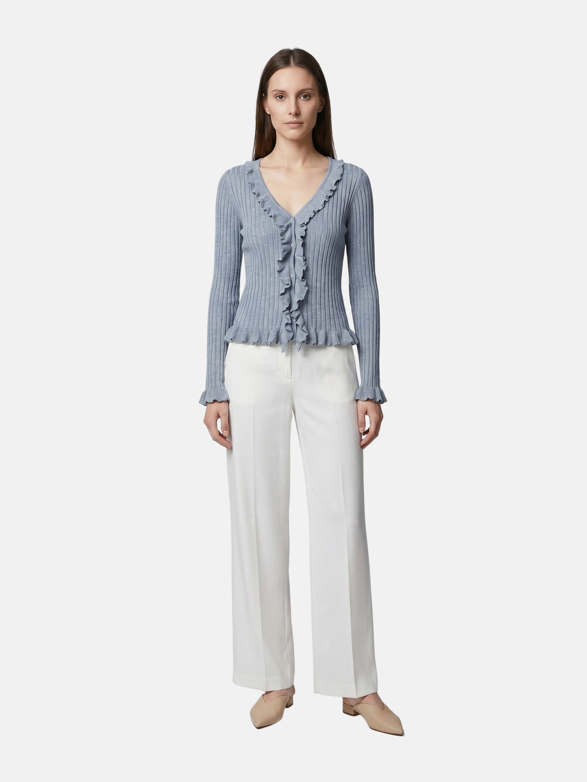 Blusa in Poliestere Blu