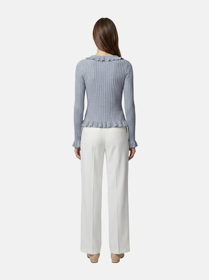 Blusa in Poliestere Blu
