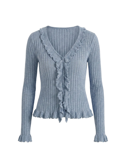 Blusa in Poliestere Blu