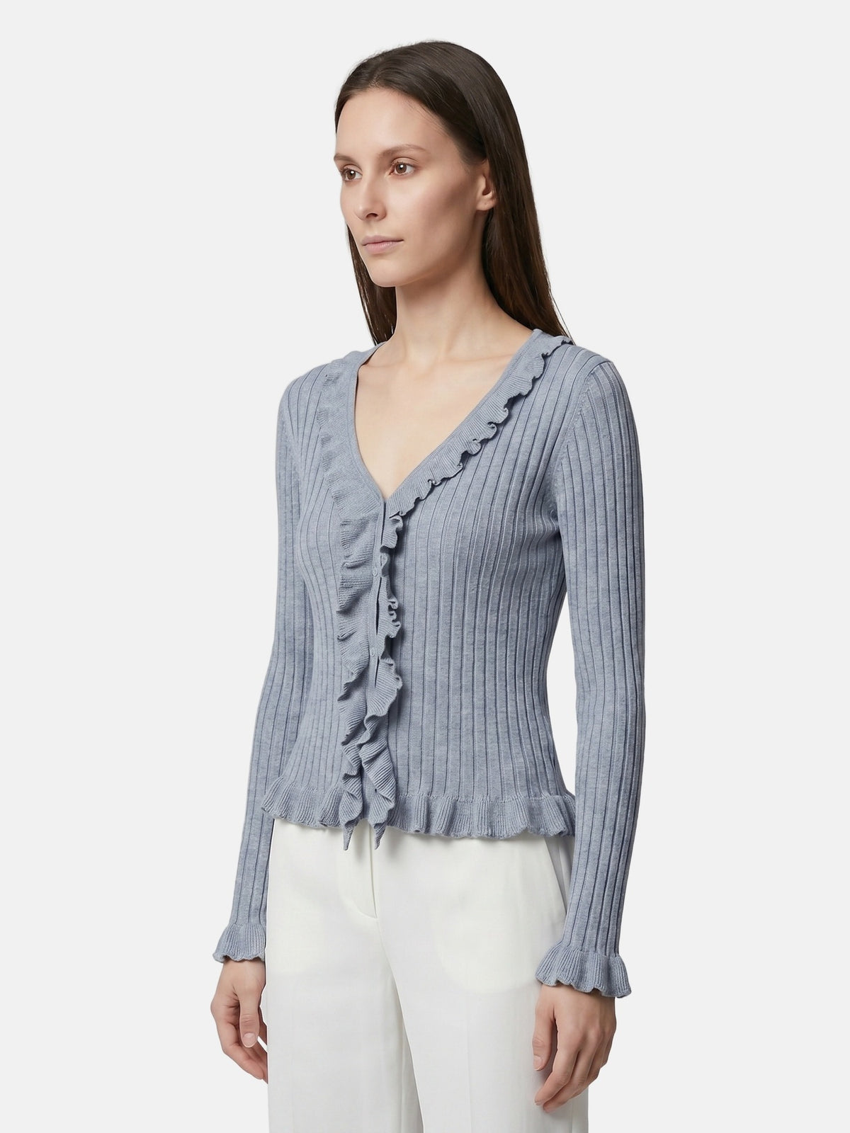 Blusa in Poliestere Blu