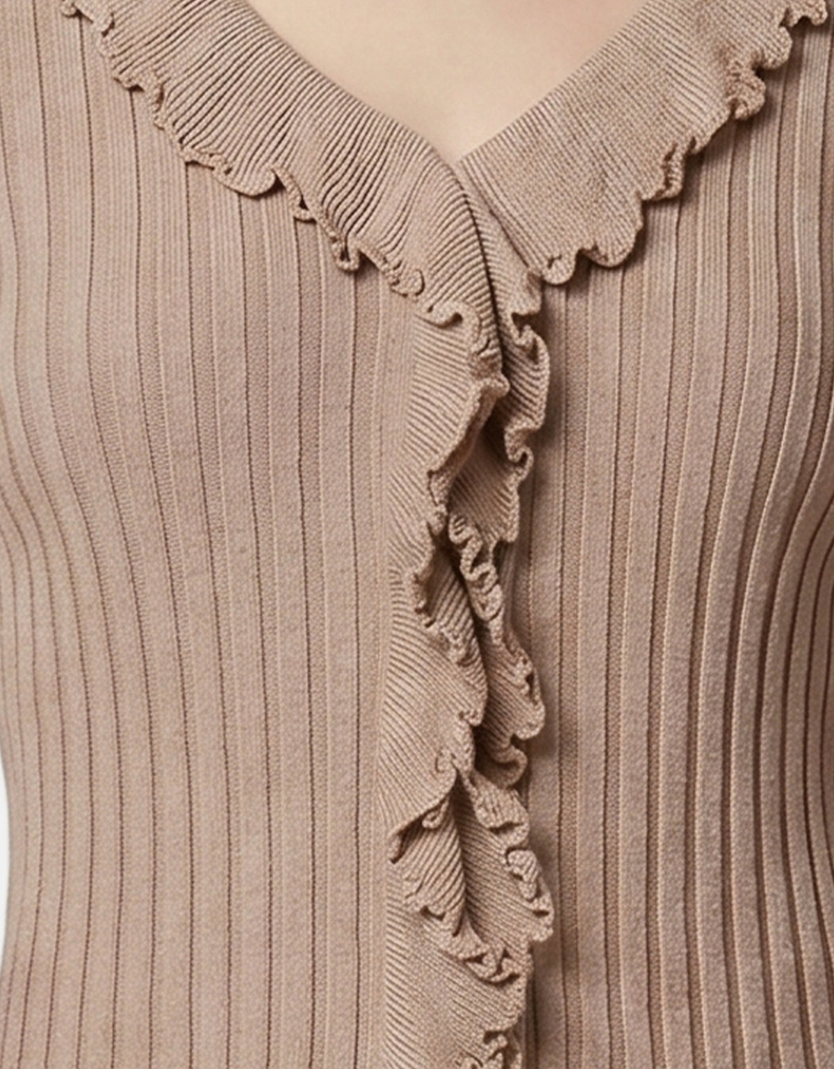 Blusa in Poliestere Beige Scuro