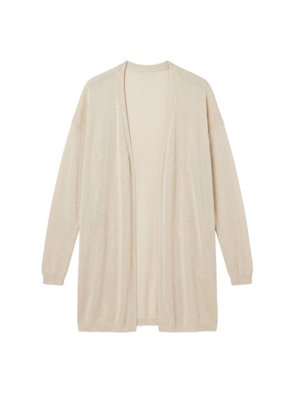 Cardigan in Viscosa Beige