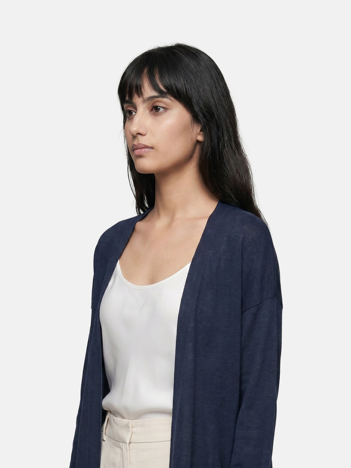 Cardigan in Viscosa Nero