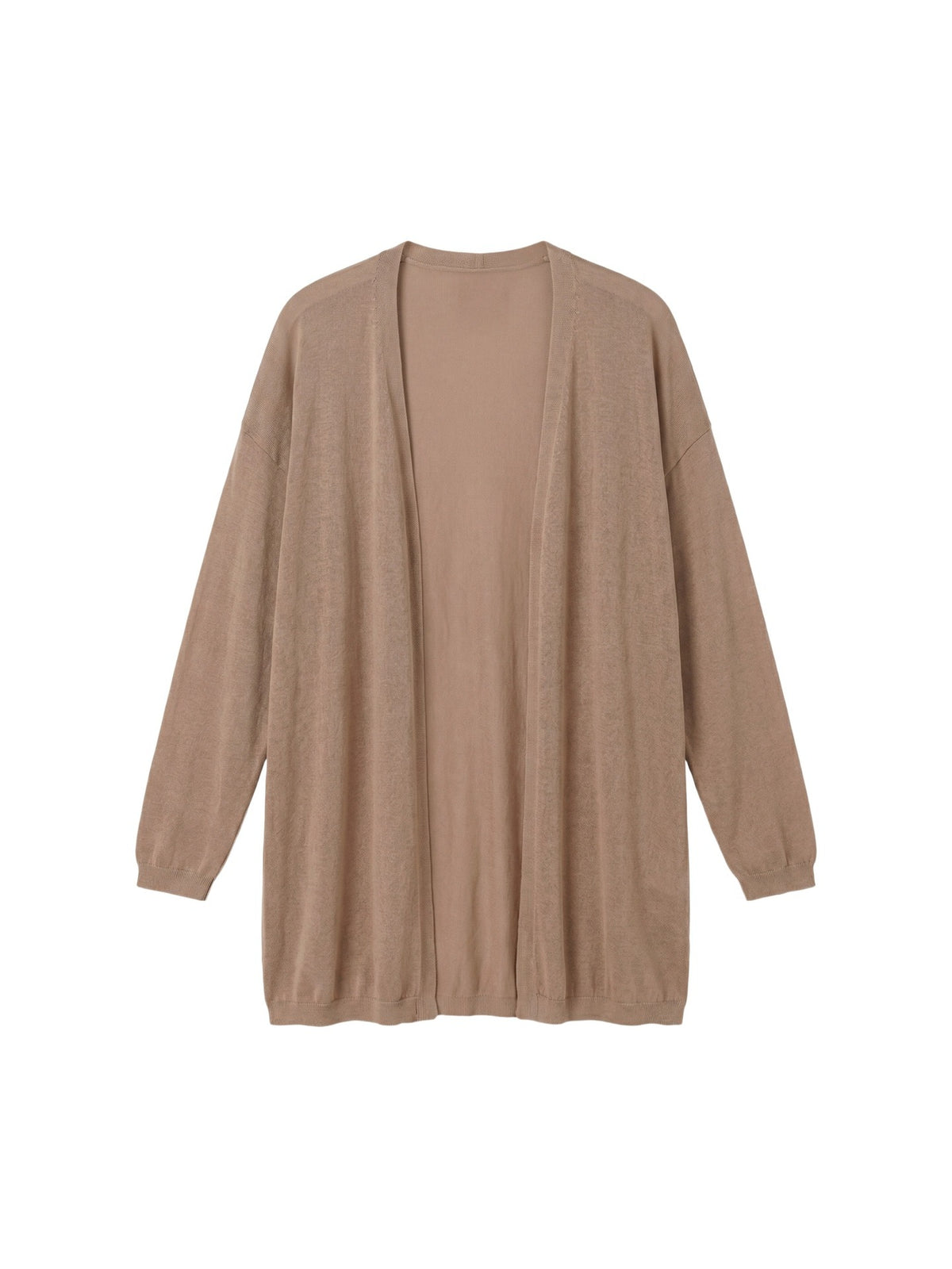 Cardigan in Viscosa Beige Scuro