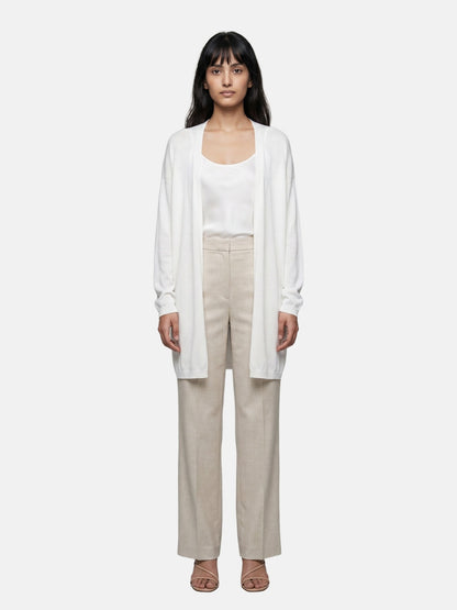 Cardigan in Viscosa Bianco