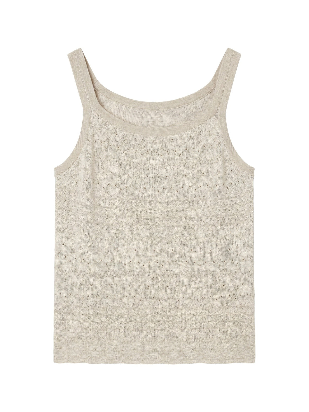 Canotta in Viscosa Beige