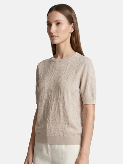 T-shirt in Viscosa Beige