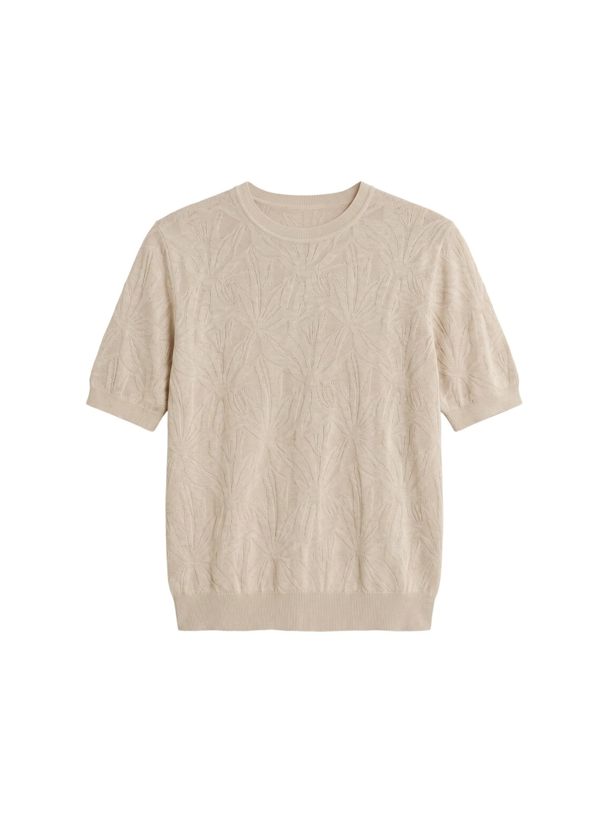 T-shirt in Viscosa Beige