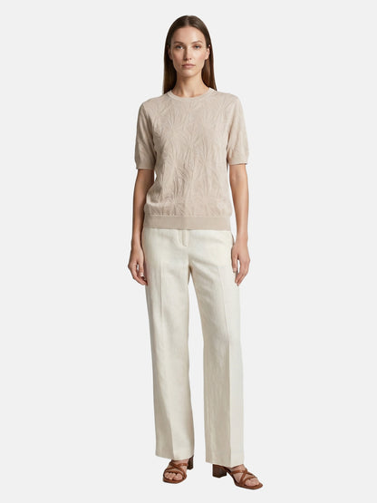 T-shirt in Viscosa Beige