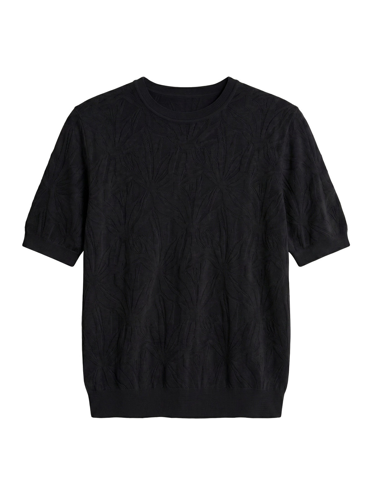 T-shirt in Viscosa Nero