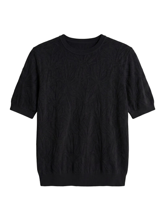 T-shirt in Viscosa Nero