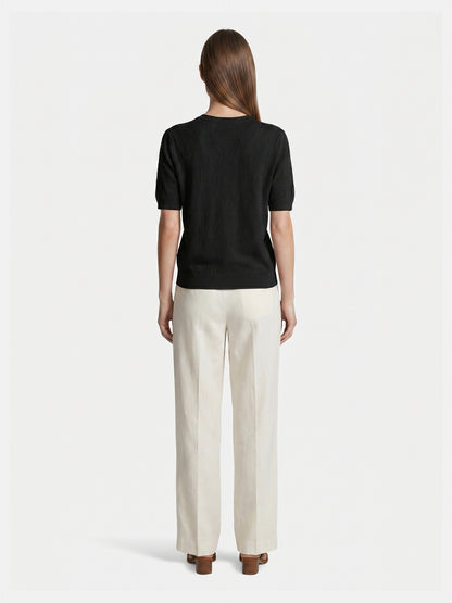 T-shirt in Viscosa Nero