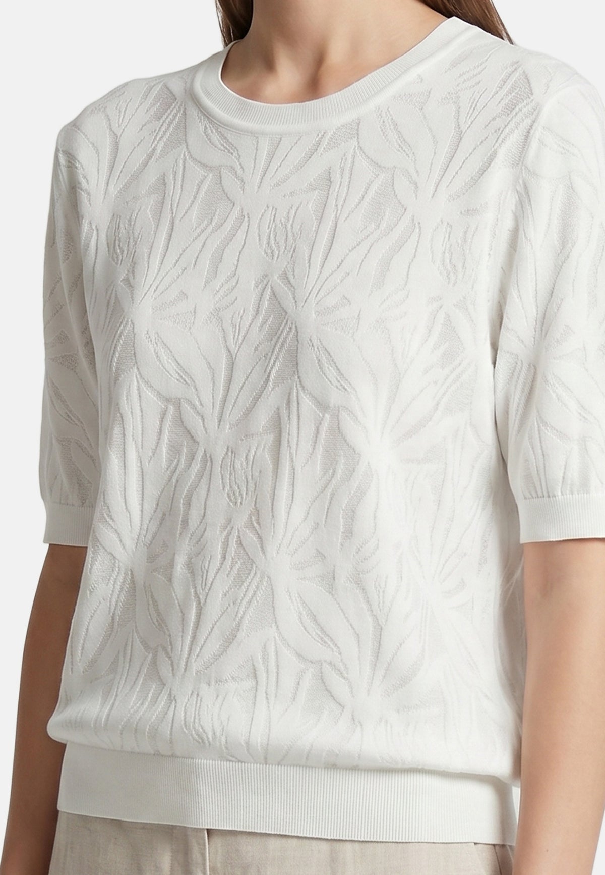 T-shirt in Viscosa Bianco