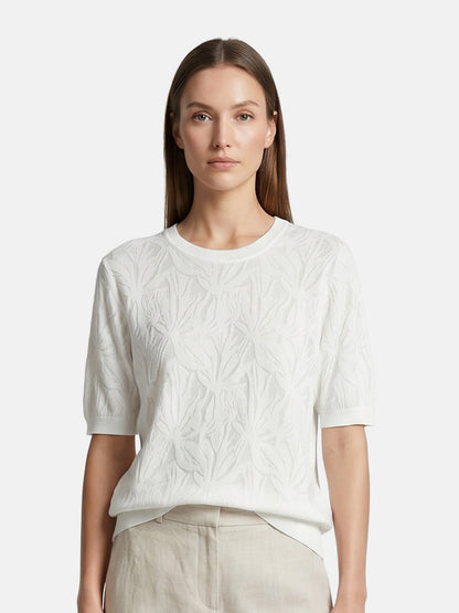 T-shirt in Viscosa Bianco