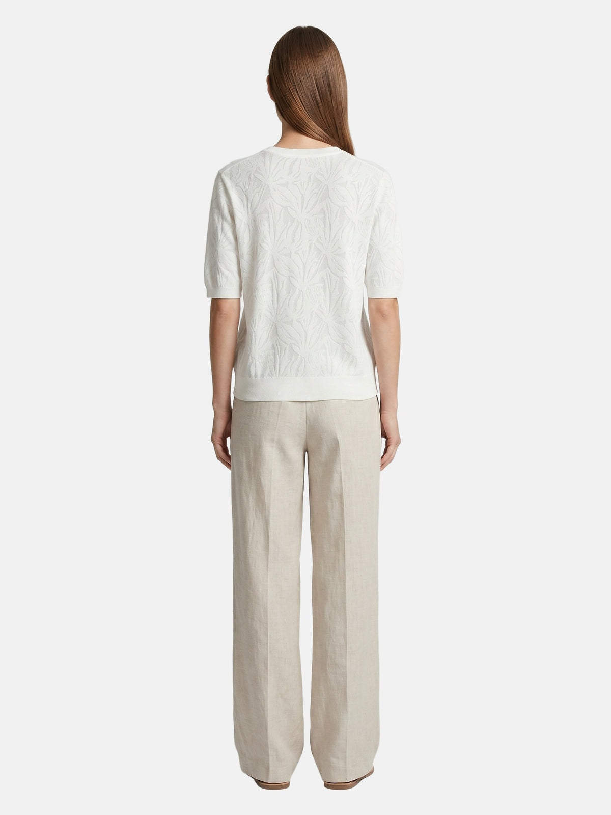 T-shirt in Viscosa Bianco