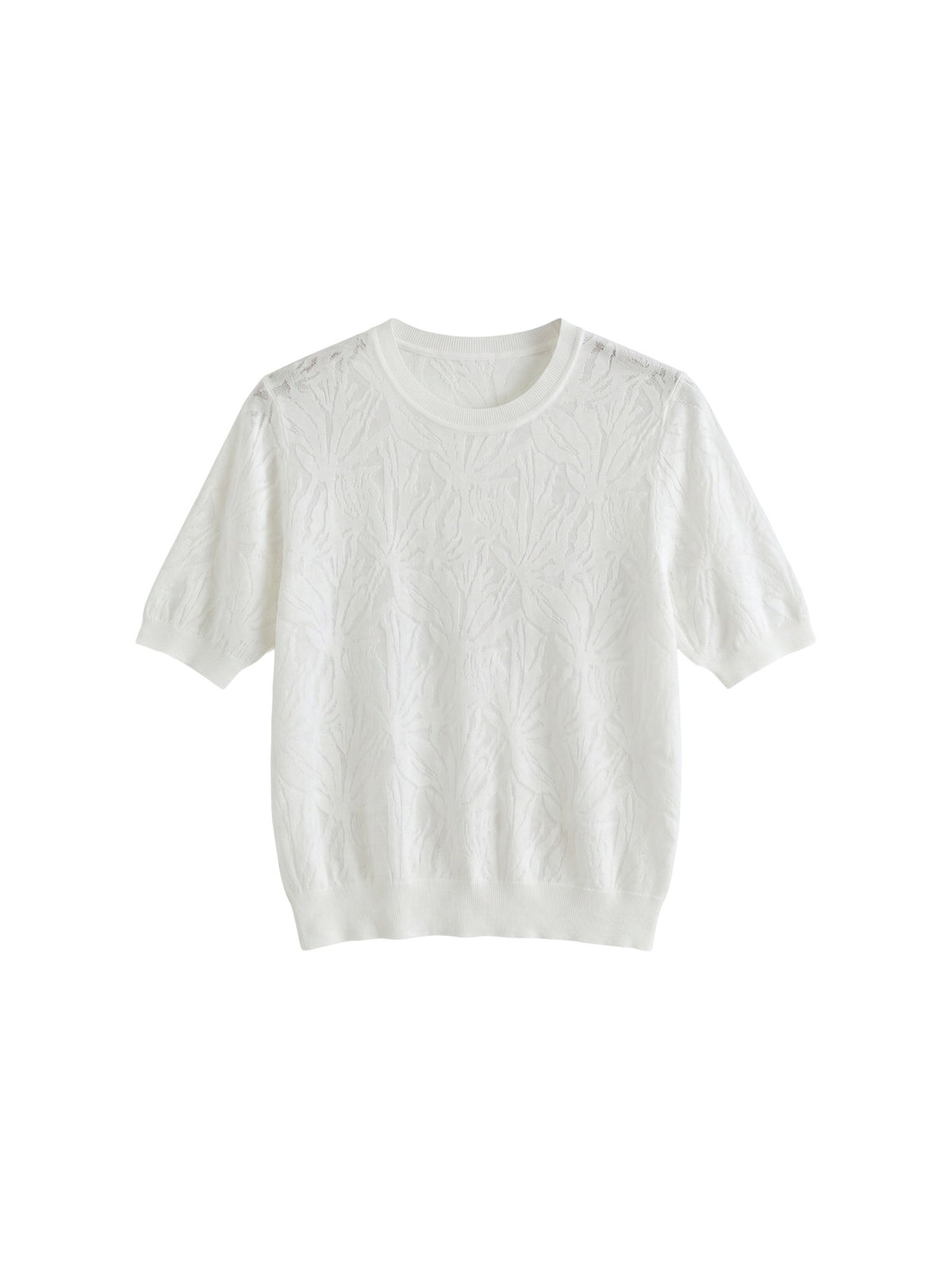 T-shirt in Viscosa Bianco