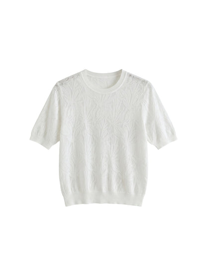 T-shirt in Viscosa Bianco