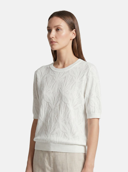 T-shirt in Viscosa Bianco