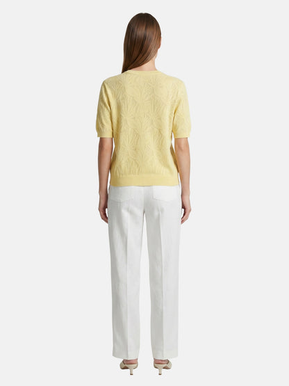 T-shirt in Viscosa Giallo