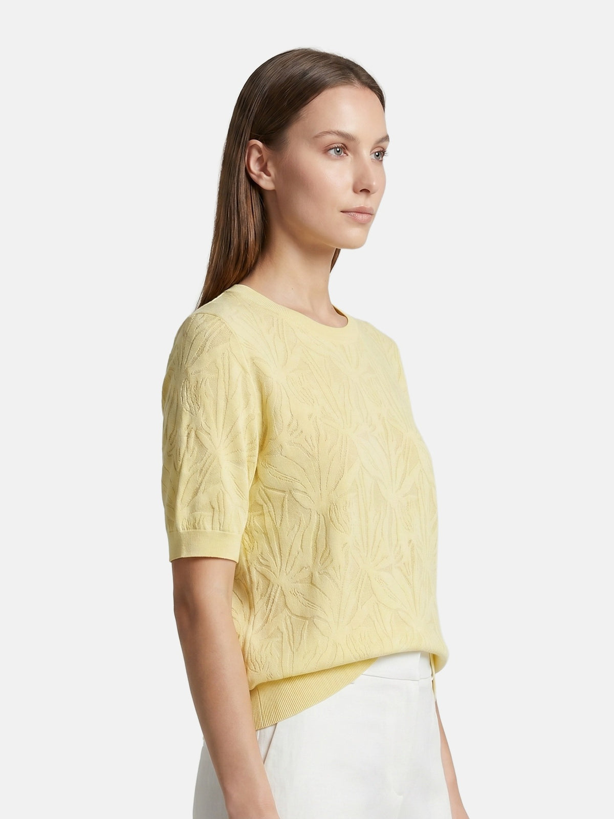 T-shirt in Viscosa Giallo
