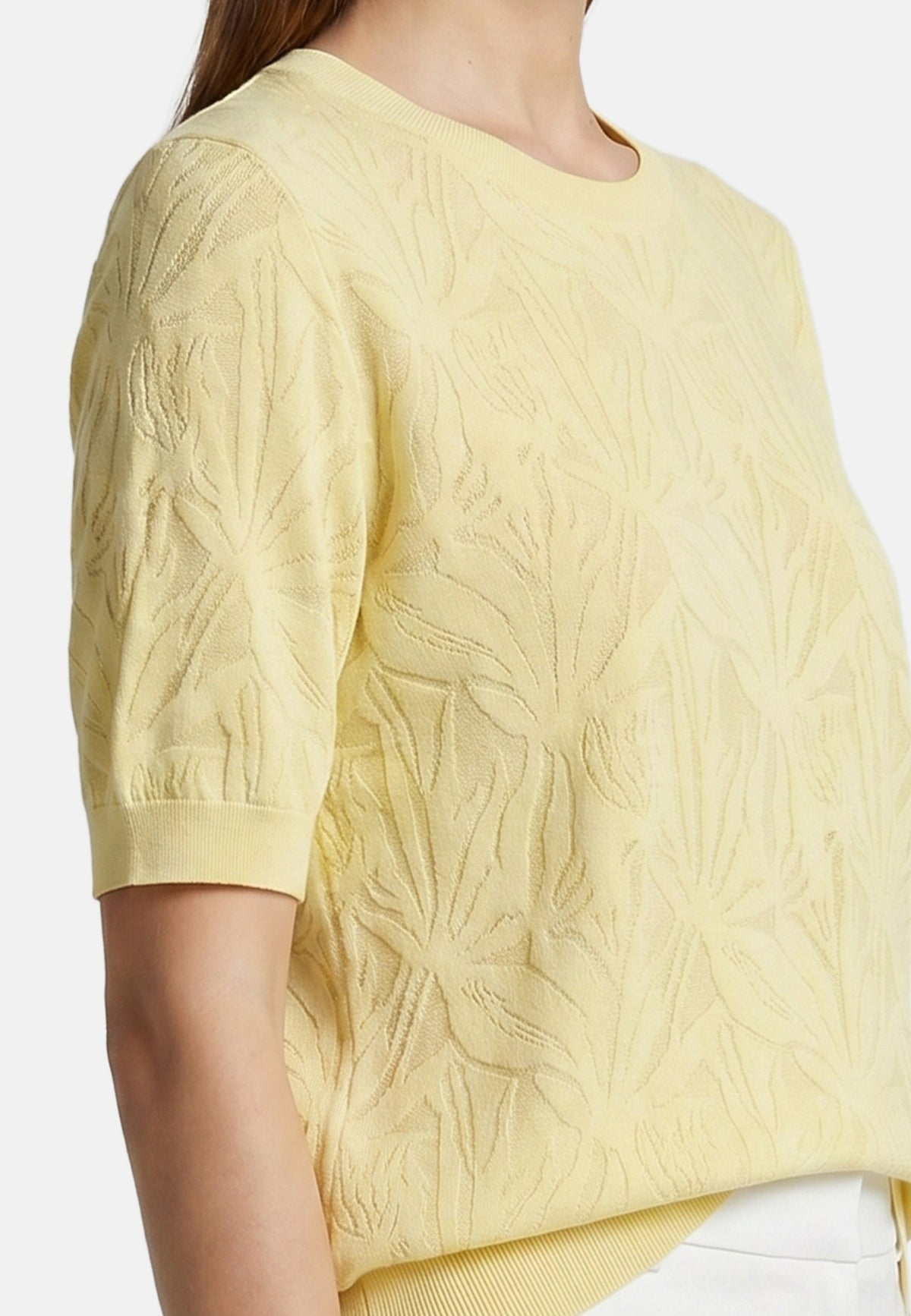 T-shirt in Viscosa Giallo