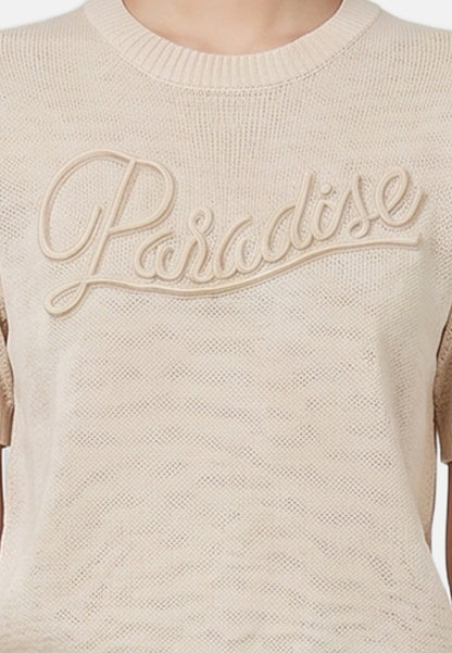 Maglieria in Poliestere Beige