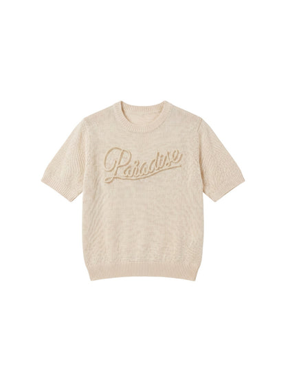 Maglieria in Poliestere Beige