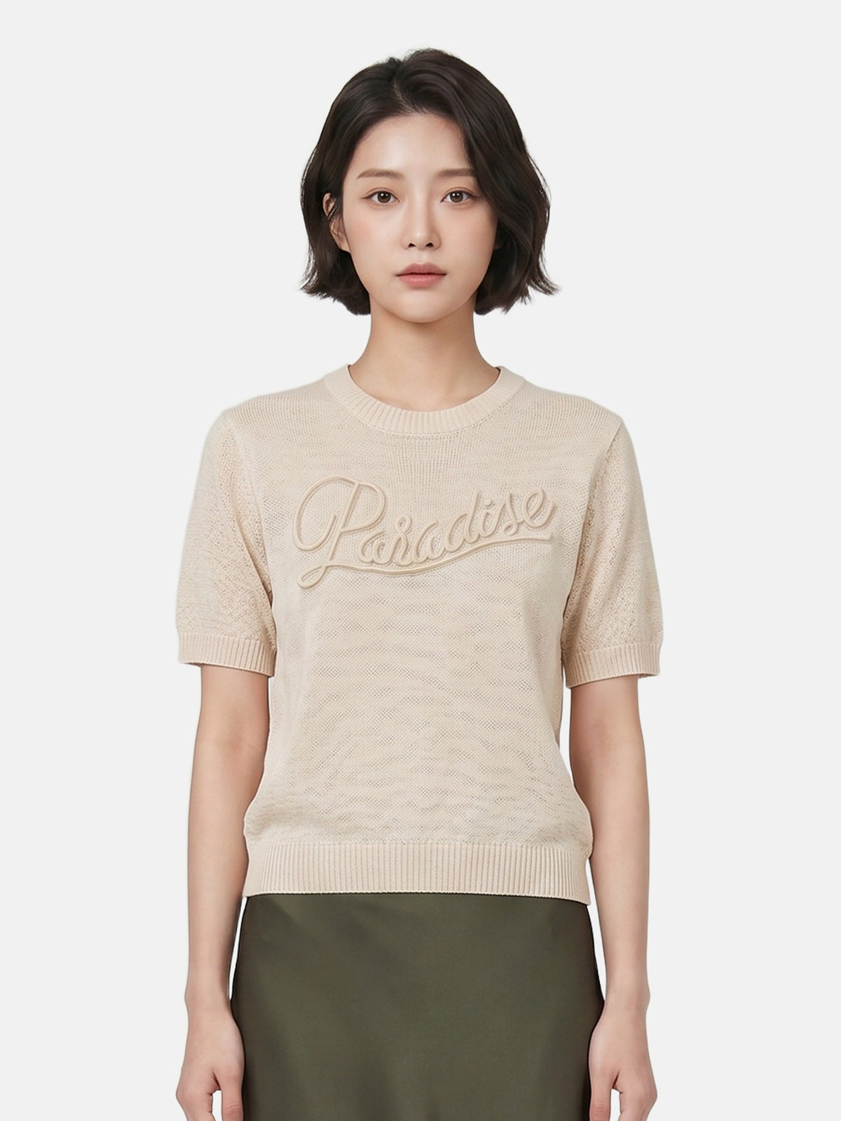Maglieria in Poliestere Beige