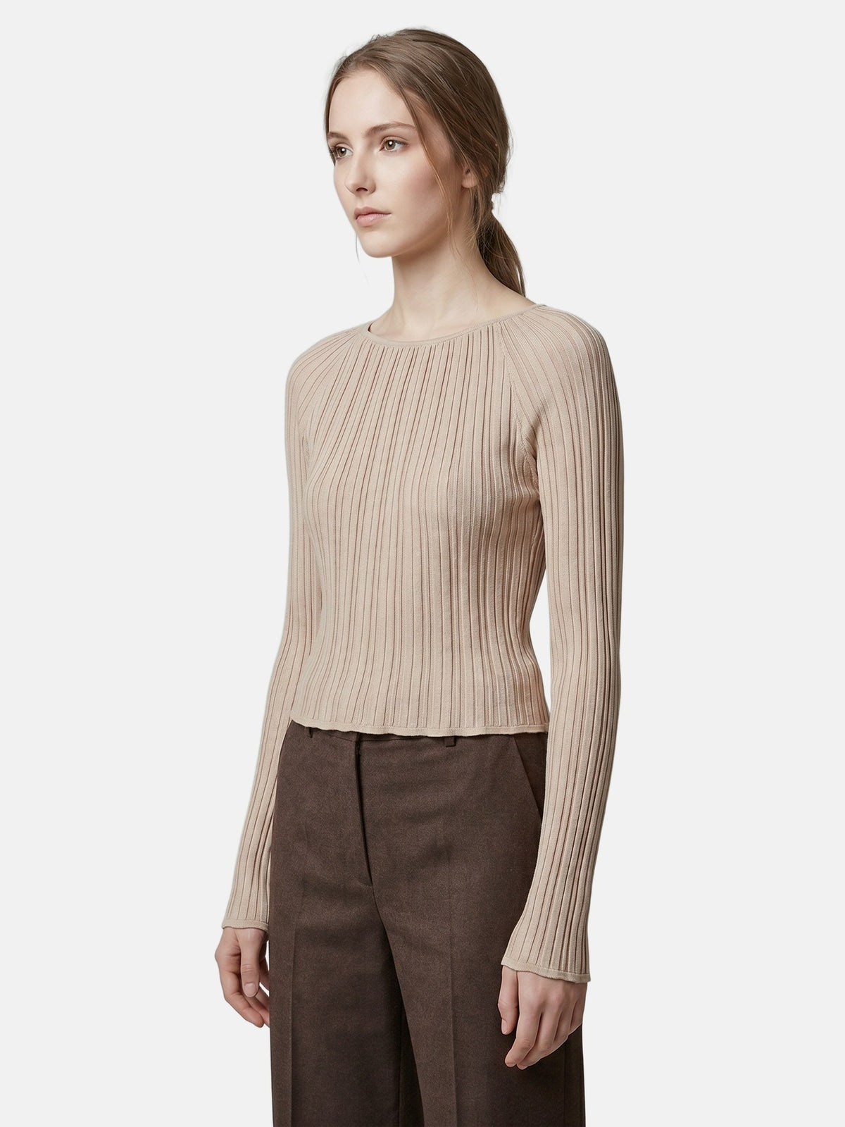 Maglieria in Lyocell Beige