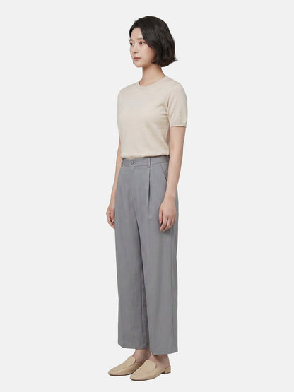 Pantaloni in Viscosa Blu Jeans