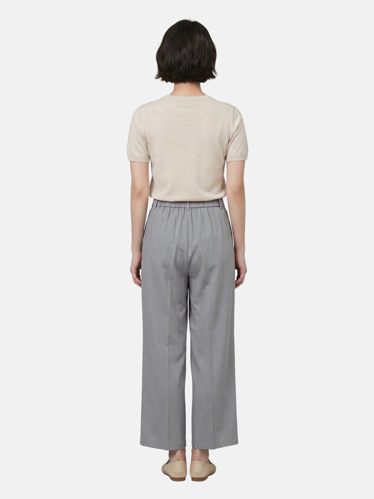 Pantaloni in Viscosa Blu Jeans