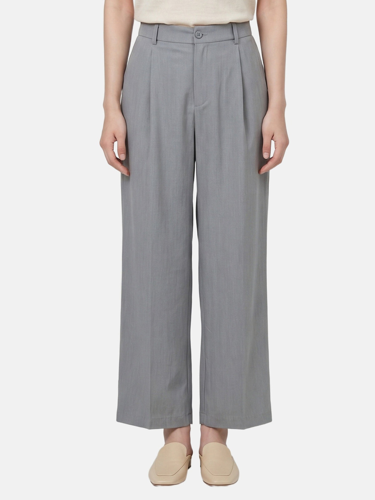 Pantaloni in Viscosa Blu Jeans