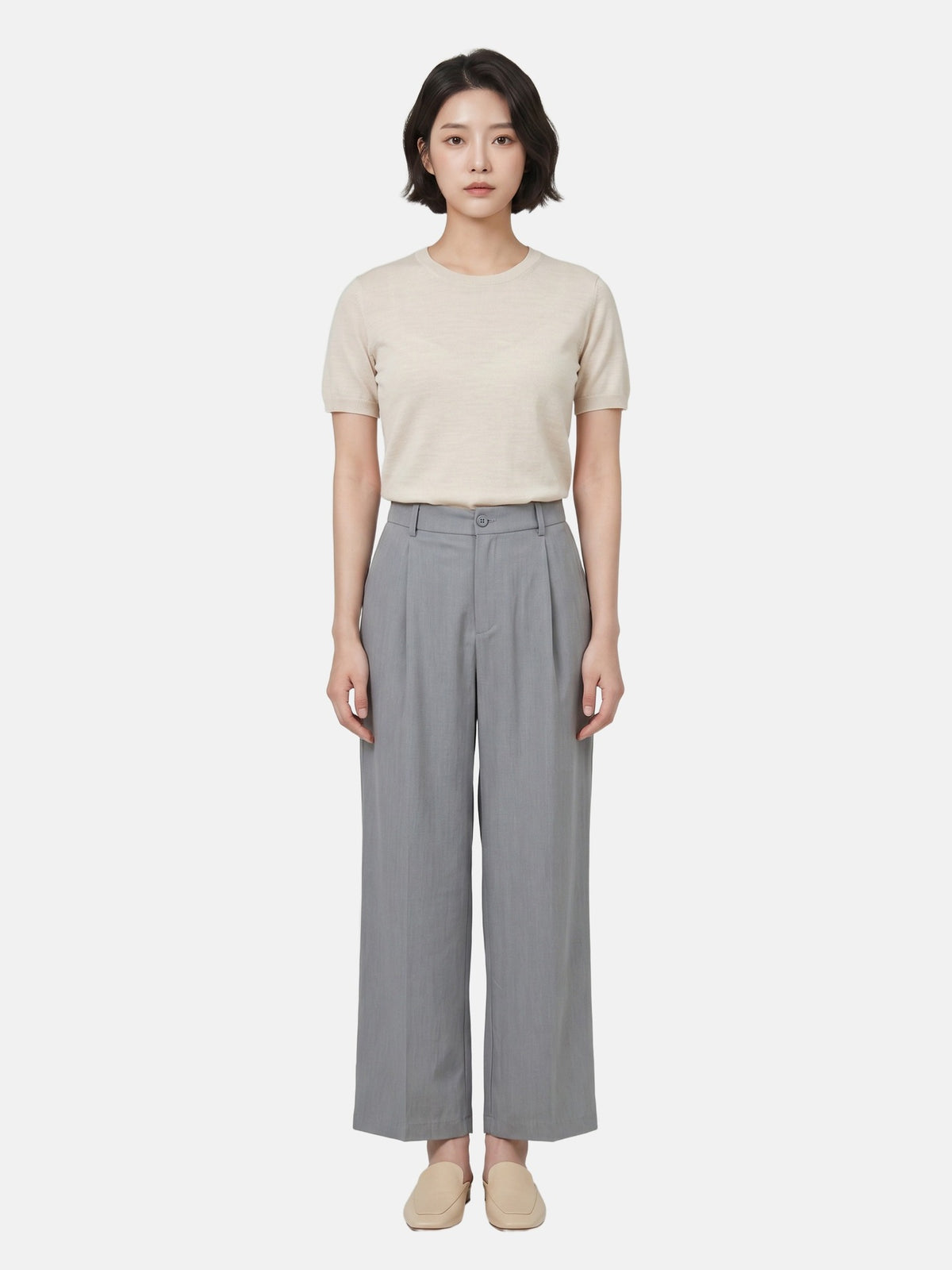 Pantaloni in Viscosa Blu Jeans