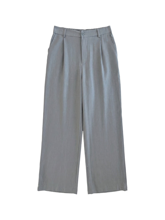 Pantaloni in Viscosa Blu Jeans