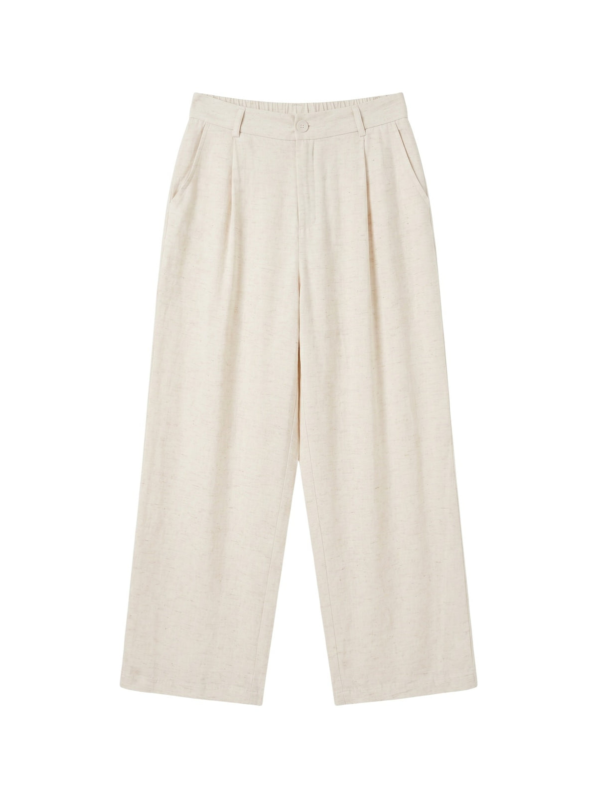 Pantaloni in Viscosa Beige