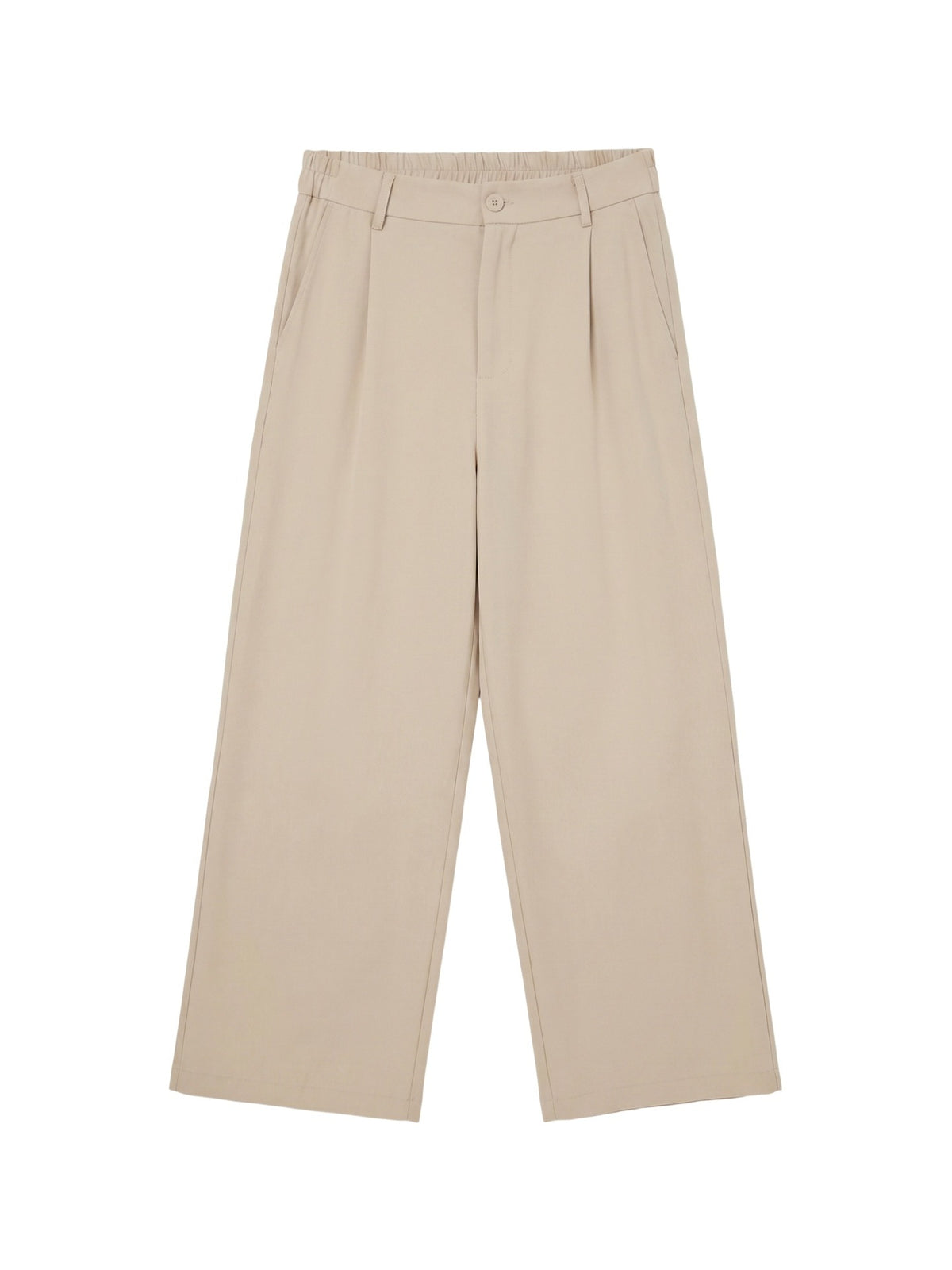 Pantaloni in Viscosa Beige Scuro