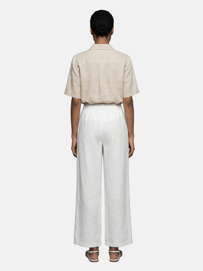Pantaloni in Viscosa Bianco