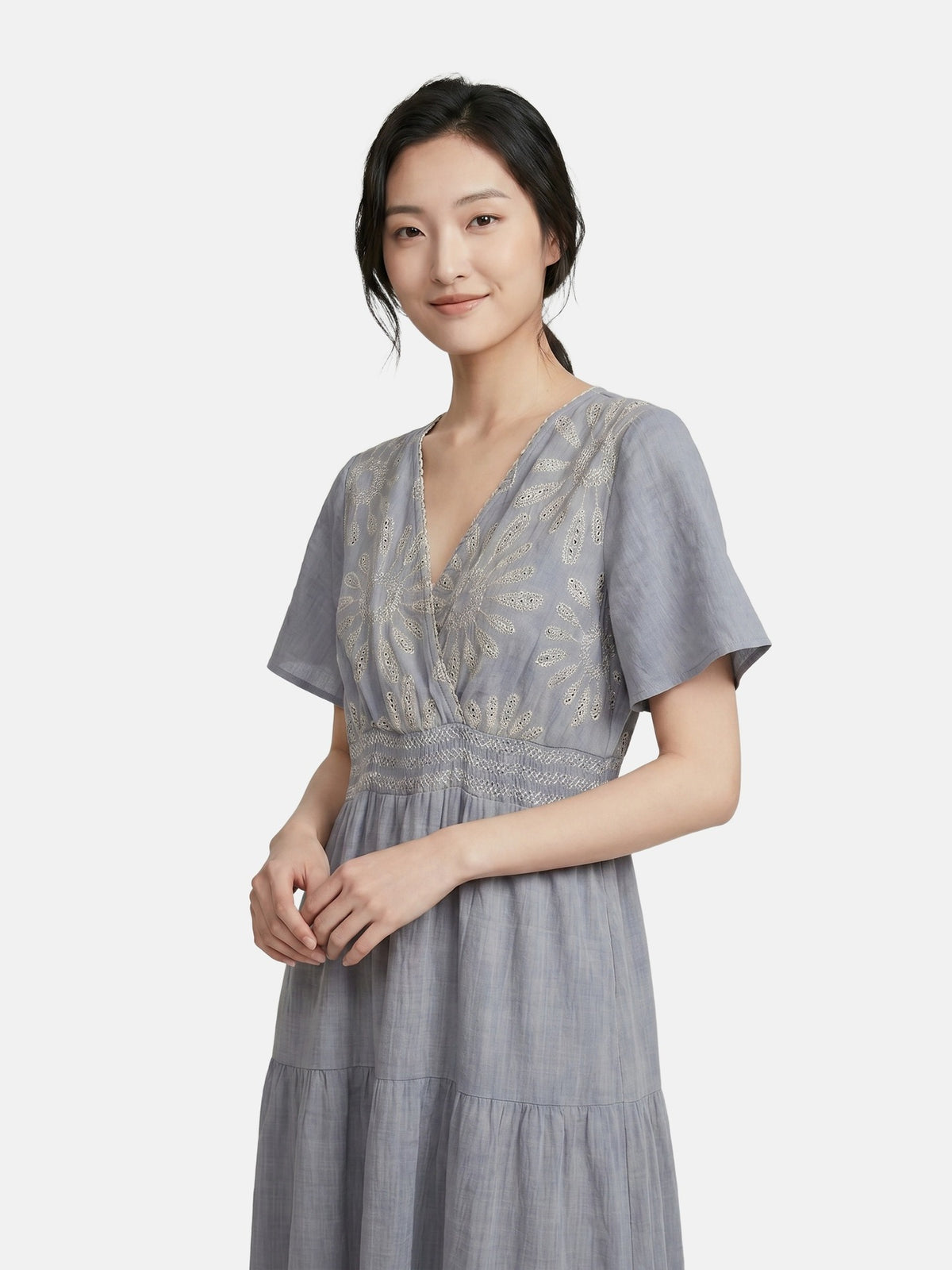 Vestito in Viscosa Blu Jeans
