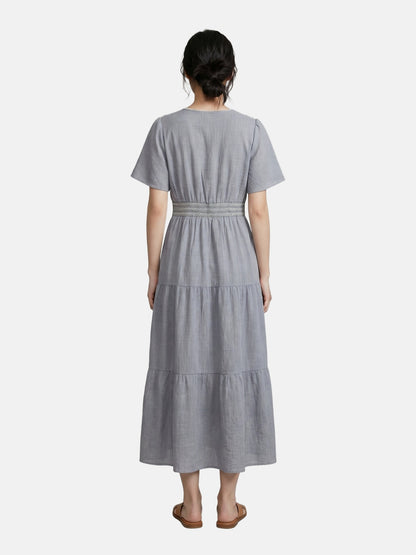 Vestito in Viscosa Blu Jeans