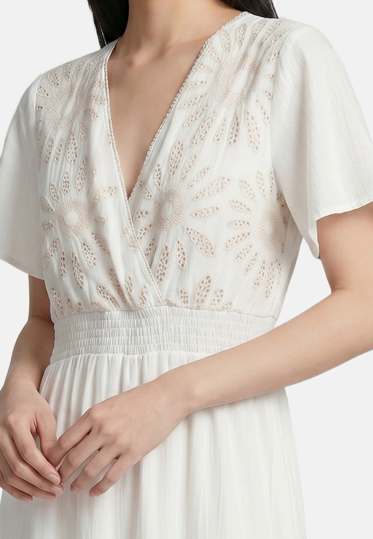 Vestito in Viscosa Bianco
