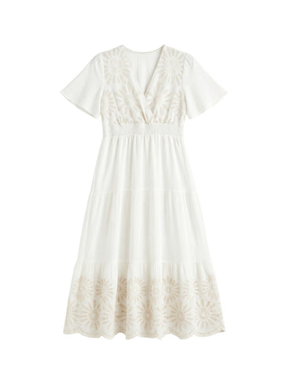 Vestito in Viscosa Bianco