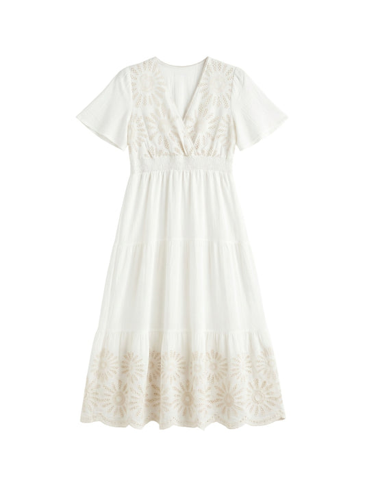 Vestito in Viscosa Bianco